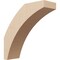 Ekena Millwork 5-inch W x 16-inch D x 16-inch H Thorton Rough Cedar Woodgrain TimberThane Knee Brace, Primed BRCUR05X16X16THRRCPR - alternate 1